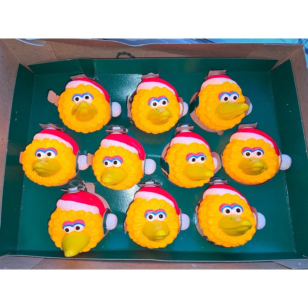 Sesame Street Big Bird Christmas Tree Lights 10 Novelty Bulbs Kurt‎ S Adler